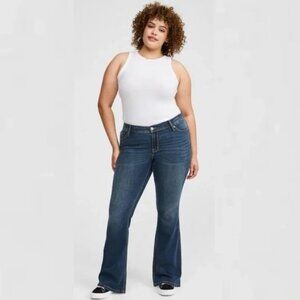 Torrid Luxe Slim Boot Jean - Super Stretch Medium Wash in Rainstorm